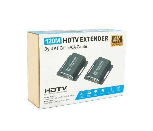 Одноканальный активный удлинитель HDMI сигнала по кабелю UTP. Дальность передачи: до 120 метров U_36834 фото