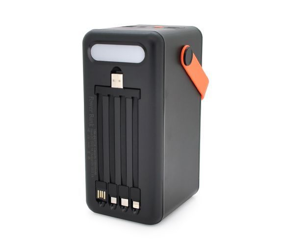 Повербанк 100000 mAh YM-647CX Input: 5V/2 1A Output: 5V /2 1A With 4 owner cable Black U_28194 фото