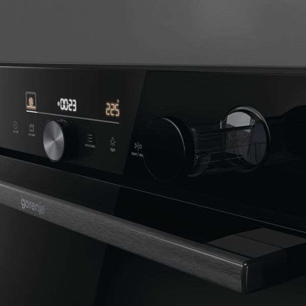 Духова шафа Gorenje електрична, 77л, A+, пара, дисплей, Wi-Fi, чорний RC_BSA6747DGWI фото
