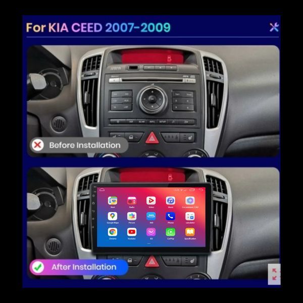 Штатна автомагнітола EasyGo KA922-G10 9inch Kia Ceed 2007-2009 MA_KA922-G10 9inch фото