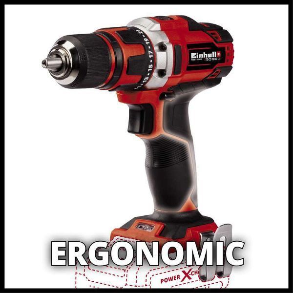 Шуруповерт акумуляторний Einhell TE-CD 18/40 Li - Solo X-Change (без акумулятора та зарядного пристрою) HY_090108885 фото