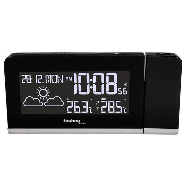 Годинник проекційний Technoline WT539 Black (WT539) (без акумулятора та зарядного пристрою) DS_DAS301813 фото