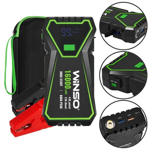 Бустер (пусковий пристрій) Winso Jump Starter 300A/600A 16000mAh 140300 LI_140300 фото