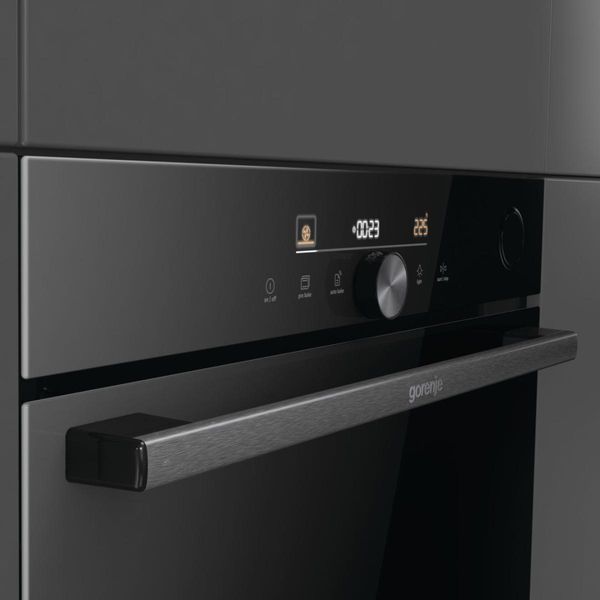 Духова шафа Gorenje електрична, 77л, A+, пара, дисплей, Wi-Fi, чорний RC_BSA6747DGWI фото