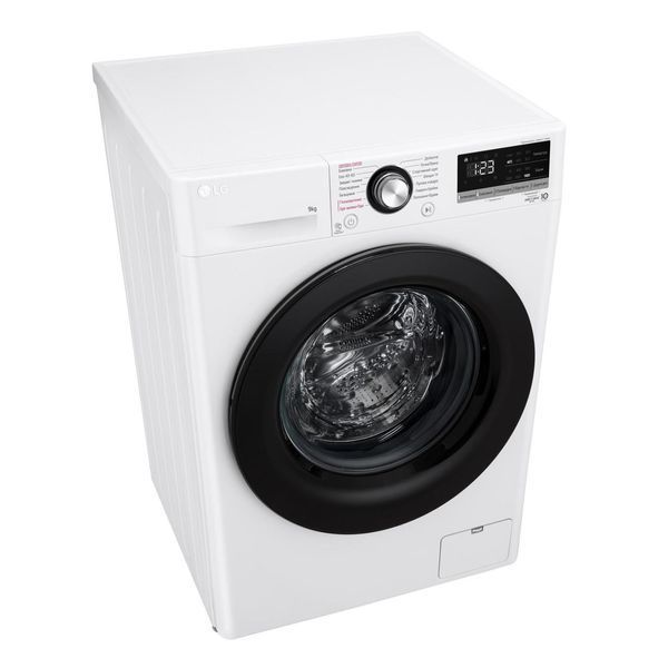 Стиральная машина LG фронтальная, 9кг, 1400, A+++, 57см, дисплей, пара, инвертор, белый RC_F4V3VS6WW фото