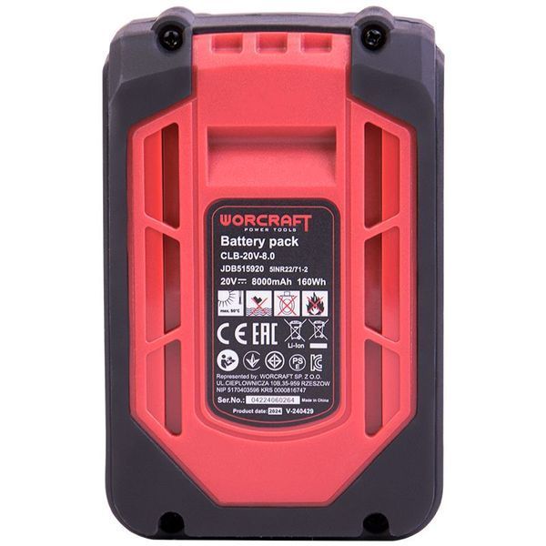 Акумуляторна батарея WORCRAFT CLB-20V-8.0 WM_13250 фото