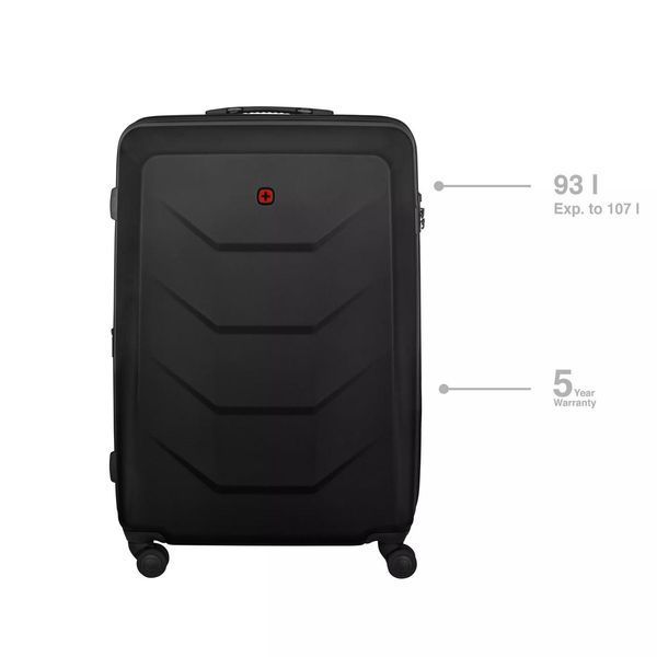 Валіза, Prymo, великий, пластик, 4 колеса, чорний Wenger RC_612538 фото