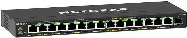 Коммутатор NETGEAR GS316EPP 15xGE PoE, 1xSFP, 231Вт, WebSmart RC_GS316EPP-100PES фото
