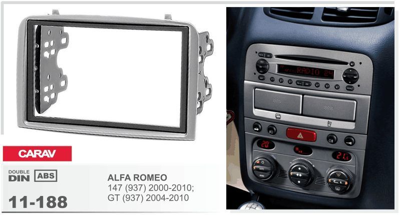 Перехідна рамка CARAV 11-188 для ALFA ROMEO 147 (937) 2000-2010; GT (937) 2004-2010 AV_11-188 фото