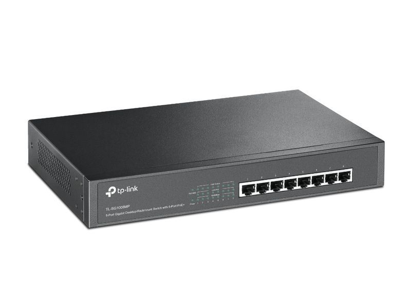 Комутатор TP-LINK TL-SG1008MP 8xGE (8xPoE), 126Вт, Некерований RC_TL-SG1008MP фото