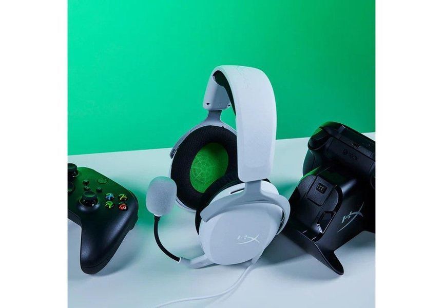 Гарнітура HyperX Cloud Stinger 2 Core Xbox, mini-jack, біло-зелений RC_6H9B7AA фото