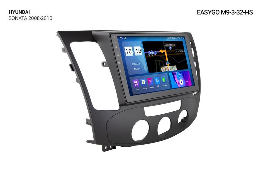 Штатна автомагнітола EasyGo M9-3-32-HS QLED Hyundai Sonata 2008-2010 MA_M9-3-32-HS фото