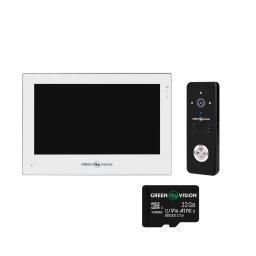 Комплект видеодомофона GreenVision GV-003-GreenVision GV-059+GreenVision GV-006+SD32GB LP_23503 фото