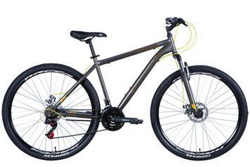 Велосипед сталь 29 Discovery RIDER AM DD рама-19" темно-синій з помаранчевим 2024 VT_OPS-DIS-29-179 фото