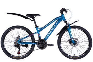 Велосипед AL 24" Formula BLACKWOOD 1.0 DD FR рама-12,5" синьо-сріблястий 2025 VT_OPS-FR-24-423 фото