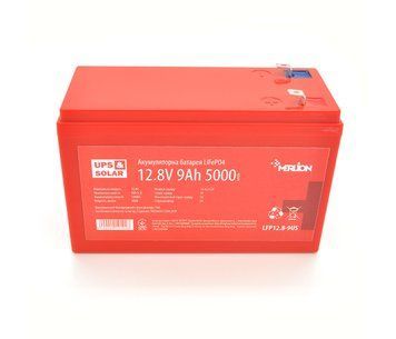 Літій-залізо-фосфатний акумулятор Merlion LiFePO4 12.8V 9Ah (4S3P/BMS-10A) (151x65x97) 5000 циклів U_19192 фото