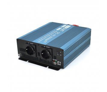 Инвертор напряжения Mexxsun MXS-2000, 24V/220V, 2000W с правильной синусоидой, 2 Shuko, клеммные провода, Q4 U_29232 фото