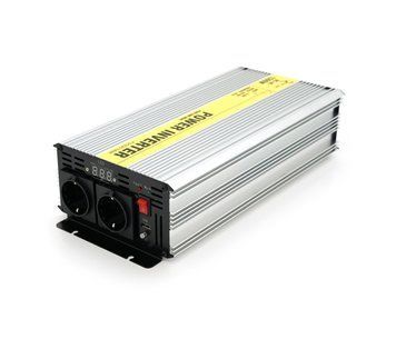 Інвертор напруги RITAR RSC-1500, 12V/220V, 1500W з правильною синусоїдою, 2xShuko, 1xUSB, клемні дроти, Q4 U_28834 фото