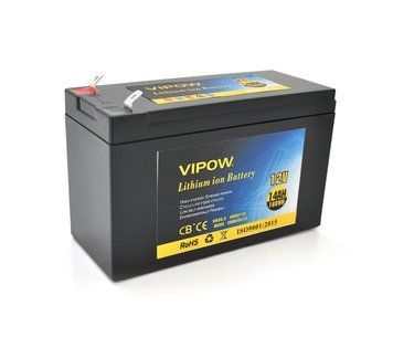 Акумуляторна батарея літієва Vipow 12V 14Ah з елементами Li-ion 18650 (151х65х94(100) U_18677 фото