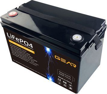 Акумуляторна батарея GEAR LiFePo4 25.6V / 50 Ah (1280Wh) Клема &ndash; M8 IP_GB-LiFePo4-25.6-50 фото