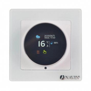 Терморегулятор Navin EH20R-16A 5...35 &deg;C для теплої підлоги електронний Wi-Fi Tuya, Smart Life вбудований дротовий датчик 16A 230В білий RC_24-160075-0331 фото