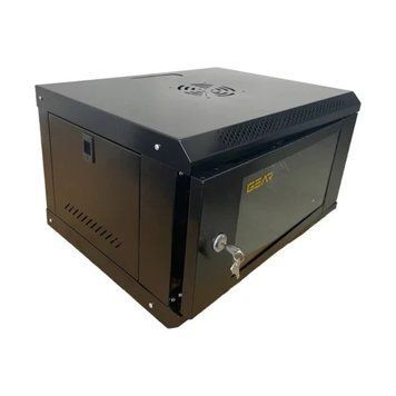 Шкаф серверный настенный с полкой GEAR 12U 600x600 мм черный с полочкой (GWMSN-12U-600-600) IP_GWMSN-12U-600-600 фото