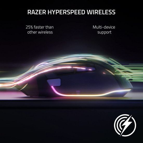 Миша Razer Basilisk V3 Pro, RGB, USB-A/WL/BT, білий RC_RZ01-04620200-R3G1 фото