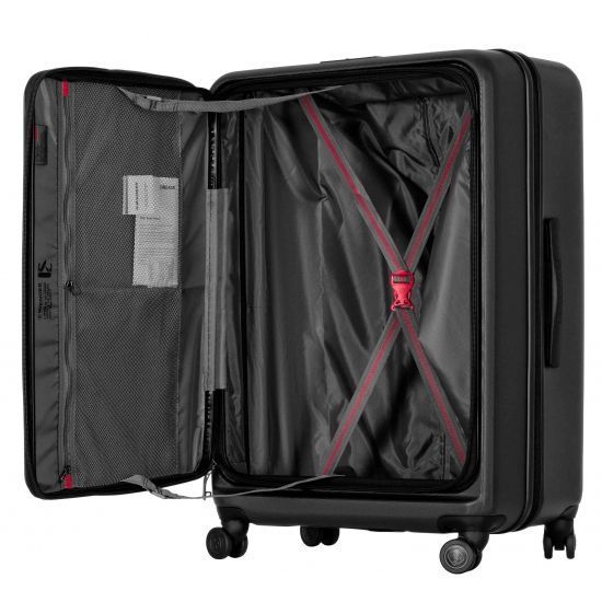 Валіза Wenger Skyon Hardside Large, велика, полікарбонат, TSA, 4 колеса, розширення, чорний RC_653566 фото