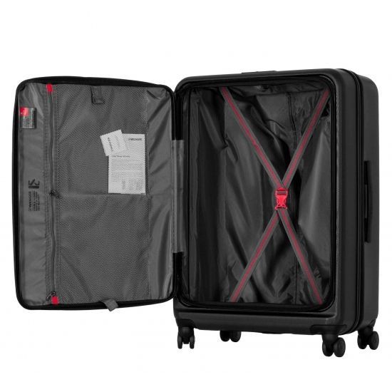 Валіза Wenger Skyon Hardside Large, велика, полікарбонат, TSA, 4 колеса, розширення, чорний RC_653566 фото