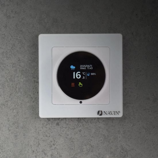 Терморегулятор Navin EH20R-16A 5...35 &deg;C для теплої підлоги електронний Wi-Fi Tuya, Smart Life вбудований дротовий датчик 16A 230В білий RC_24-160075-0331 фото