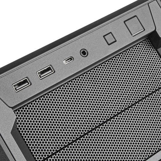 Корпус SETA SED1-B, без БП, 2xUSB3.0, 1xUSB Type C, 1x120mm Black fan, SSI-CEB, EATX, Black SilverStone RC_SST-SED1-B фото