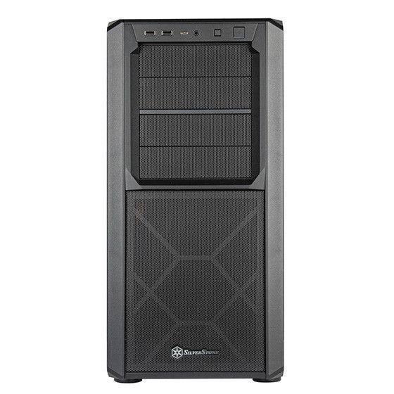 Корпус SETA SED1-B, без БП, 2xUSB3.0, 1xUSB Type C, 1x120mm Black fan, SSI-CEB, EATX, Black SilverStone RC_SST-SED1-B фото