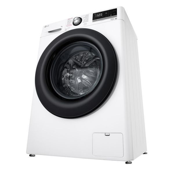 Пральна машина LG фронтальна, 7кг, 1200, A+++, 48см, дисплей, пара, інвертор, білий RC_F2V3HS6WW фото