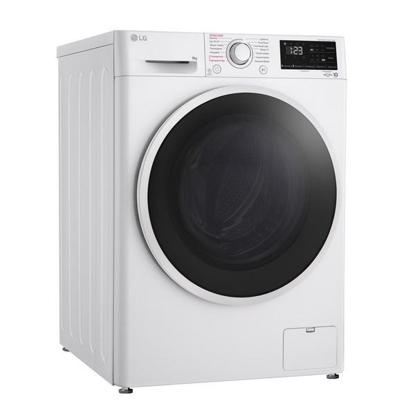 Стиральная машина LG фронтальная, 9кг, 1400, A+++, 57см, дисплей, пара, инвертор, белый RC_F4V3VS7WW фото