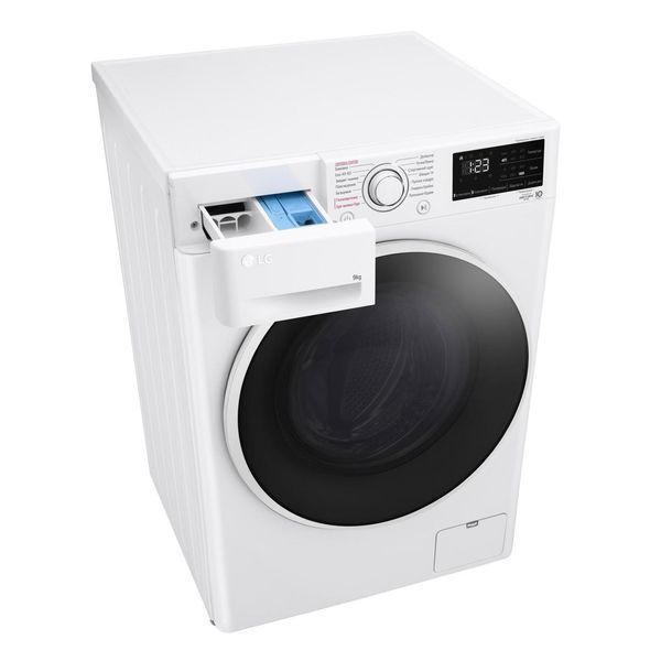 Стиральная машина LG фронтальная, 9кг, 1400, A+++, 57см, дисплей, пара, инвертор, белый RC_F4V3VS7WW фото