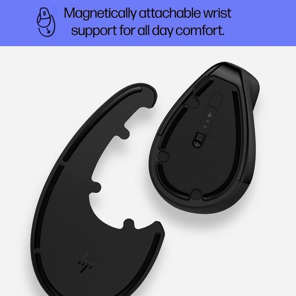 Миша 920 Ergonomic Vertical, USB-A/WL/BT, чорний HP RC_6H1A4AA фото