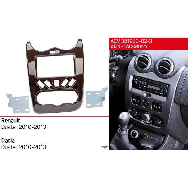 Перехідна рамка ACV 381250-02-3 для Renault Duster 2010-2013 Dacia Duster 2010-2013 AV_381250-02-3 фото