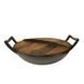 Чугунный вок (казан) 35,5*10см с деревянной крышкой GRILLI 9637 GR_009637 фото 3