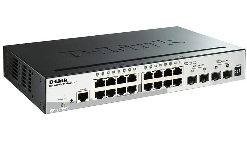 Коммутатор D-Link DGS-1510-20 16xGE, 2xSFP, 2xSFP+, SmartPro RC_DGS-1510-20 фото