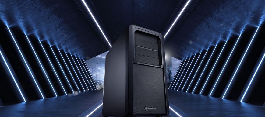 Корпус SETA SED1-B, без БП, 2xUSB3.0, 1xUSB Type C, 1x120mm Black fan, SSI-CEB, EATX, Black SilverStone RC_SST-SED1-B фото