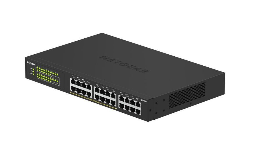 Комутатор NETGEAR GS324P 24xGE (16xPoE), 190Вт, Некерований RC_GS324P-100EUS фото