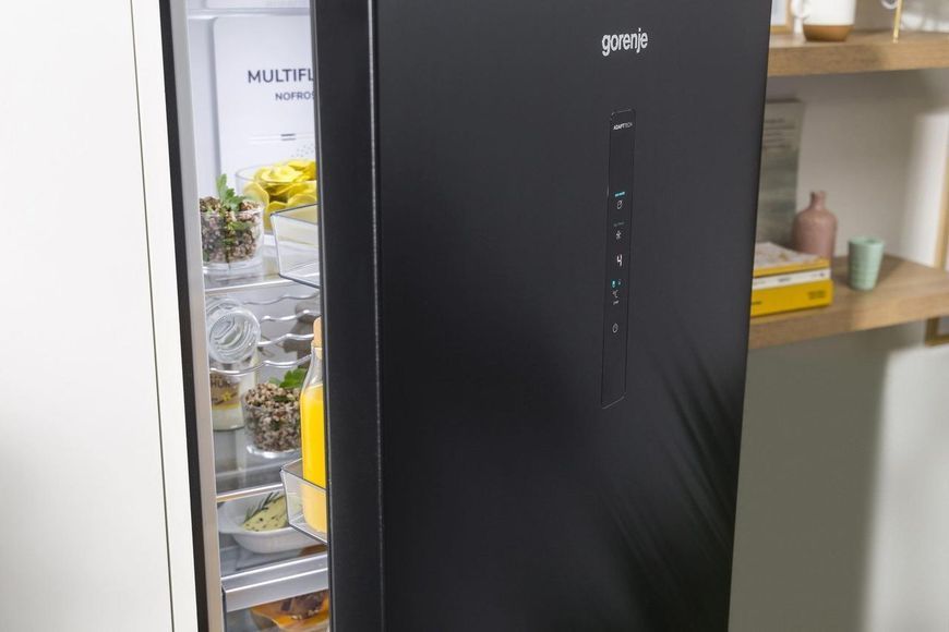 Холодильник с нижн. мороз. камерой Gorenje NRK620EABXL4, 200х60х60см, 2 двери, 235(96)л, А++, Total NF, Зона RC_NRK620EABXL4 фото