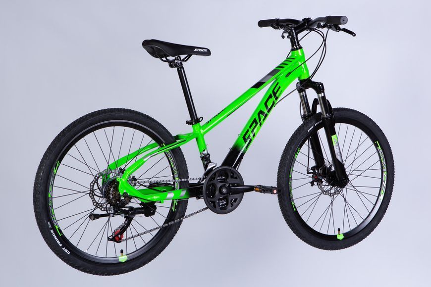 Велосипед AL 24" SPACE MERCURY DD FR рама-11" зелено-чорний 2025 VT_OPS-SP-24-028 фото