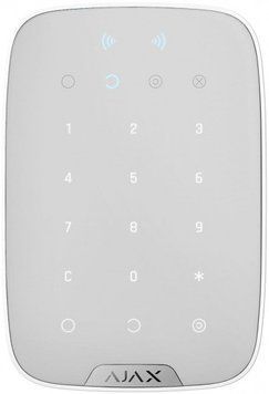 Беспроводная сенсорная клавиатура Ajax Keypad Plus белая RC_23070 фото