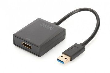 Адаптер Digitus USB 3.0 - HDMI Full HD, M/F, 0.15 m RC_DA-70841 фото