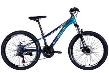 Велосипед AL 24" SPACE PHAETON DD FR рама-11" сине-зеленый 2025 VT_OPS-SP-24-031 фото