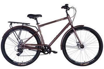 Велосипед ST 28" Dorozhnik COMFORT MALE DD FR рама-20" коричневий 2025 VT_OPS-D-28-476 фото