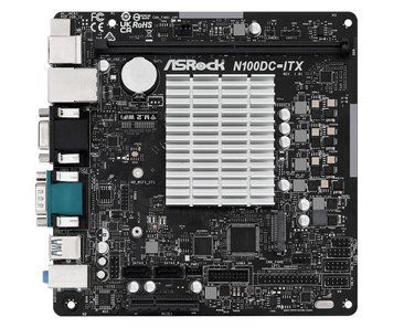 Материнская плата ASRock N100DC-ITX Intel Quad core N100 (3.4GHz) 1xDDR4 M.2 HDMI mITX RC_N100DC-ITX фото