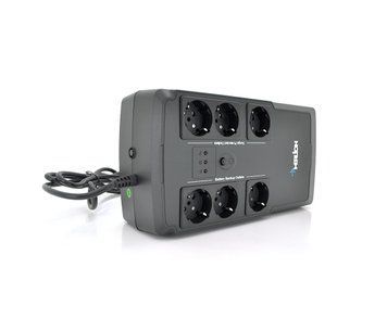 ДБЖ Merlion BUDA 600 (330W) LED, 180-270VAC, AVR 1st, 6 SCHUKO (3 * BatteryBackup + 3 * Surge), 1x12V4.5Ah, plastik Case Q4 U_00827 фото