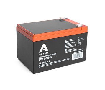 Тягова акумуляторна батарея AGM AZBIST 6-DZM-12, 12V 12Ah F2 (151х98х101 мм) Black Q3 U_37209 фото
